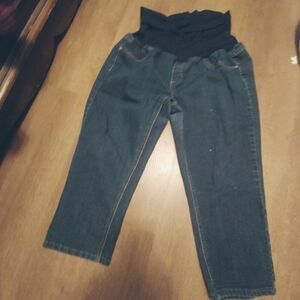 MATERNITY Jeans   BELLA VIDA  maternity  Capri Jeans  XL (16-18)